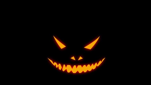 Halloween Pumpkin in the Dark