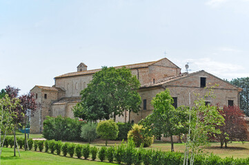 La basilica della Santissima Annunziata o basilica di Santa Maria a Piè di Chienti, Montecosaro -...