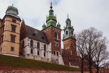 Krakow old town in spring