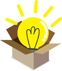 bulb idea in a box
