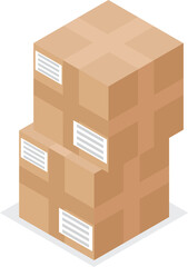 stack of packaging delivery