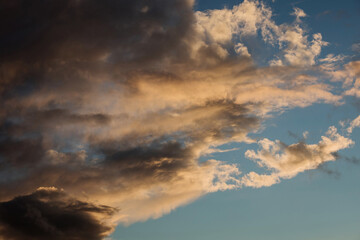  sunset sky and dark clouds