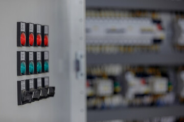 control panel in a factory