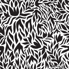 Vector Hand Drawn Seamless Ethnic Floral Pattern - 537749111