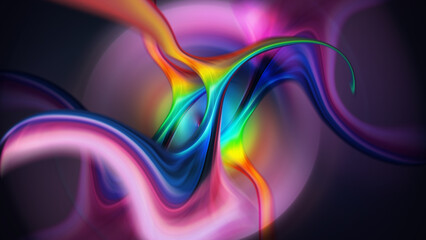 Abstract Fantasy Liquid Marble Texture Background