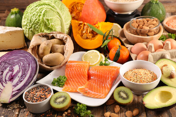 fruit and vegetable- healthy fresh raw food