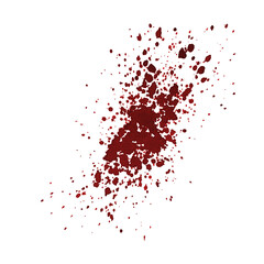 Drops of watercolor splashes, from wine, blood, paint, red burgundy color. PNG.