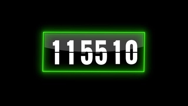5 to 12 - Flip Clock is rapidly moving towards 12 o'clock
