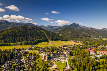 Zakopane Polskie Tatry Nosal Polski kurort - obrazy, fototapety, plakaty