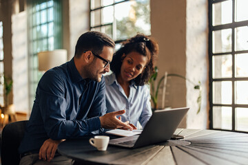 Business people working online, having a meeting online.