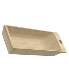 3d rendering illustration of a kneading trough