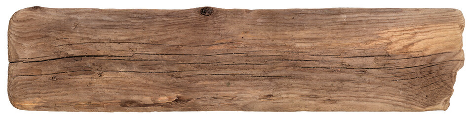 High resolution driftwood plank (PNG) - obrazy, fototapety, plakaty