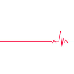 Heart cardiogram line