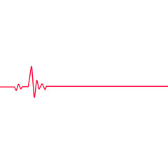 Heart cardiogram line
