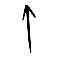 Hand draw arrow. Element