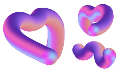 Colorful Liquid or Fluid Gradient Design Element