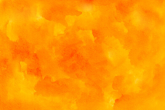 abstract watercolor orange background with texture