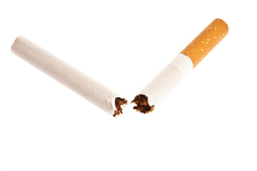 broken cigarette, quit smoking concept