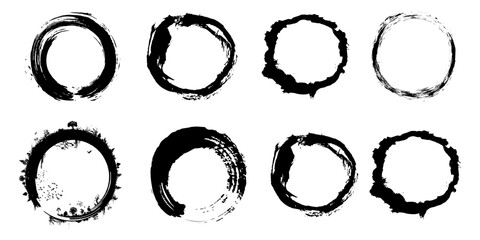 ink circle vector brush