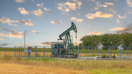 Pumping Jack Oil Well