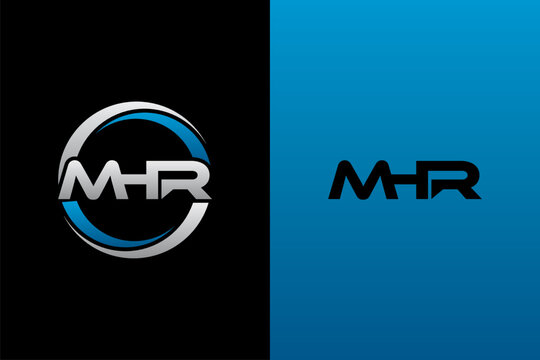 MHR Letter Initial Logo Design Template Vector Illustration