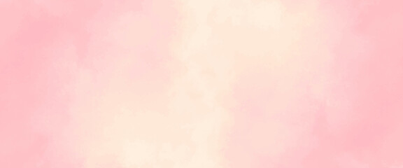 Fototapeta premium Abstract Pink watercolor background texture, Soft blurred abstract pink roses background. Watercolor painted background. Brush stroked painting. Modern Pink Yellow Watercolor Grunge.