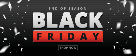 black friday banner social media template. Trendy editable social media post template.