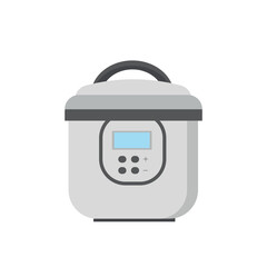 Multicooker, household appliance, illustration, vector