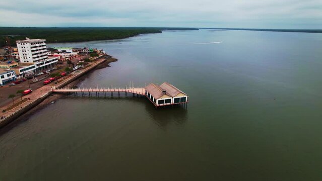 Bay of Machala in the coast of Ecuador