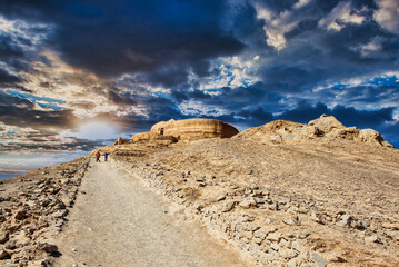 Beautiful Iran. The peaceful Towers of Silence in the ancient City of Yazd