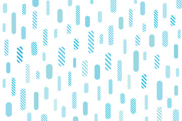 青色で抽象的なボーダーのモーションイラスト