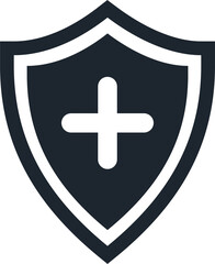 Fototapeta premium Protection shield icon, Antivirus icon.
