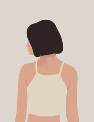 Modern art prints in boho style. Premium Vector