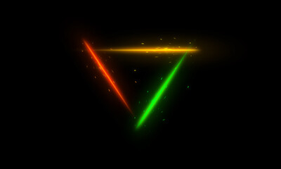Triangle light effect neon