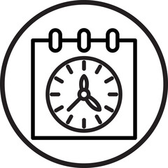Obraz premium Timetable Icon Style