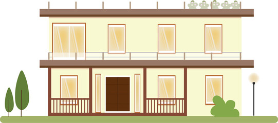 modern house flat style