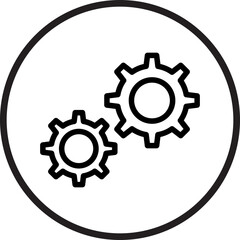 Obraz premium Gear Icon Style