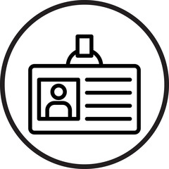Id Card Icon Style