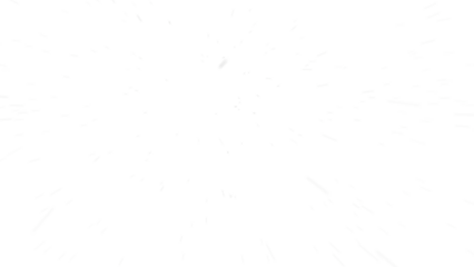 First person view or camera view in a snow storm or blizzard against wind, transparent background in png format.