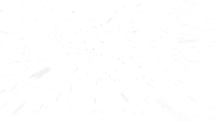 First person view or camera view in a snow storm or blizzard against wind, transparent background in png format.