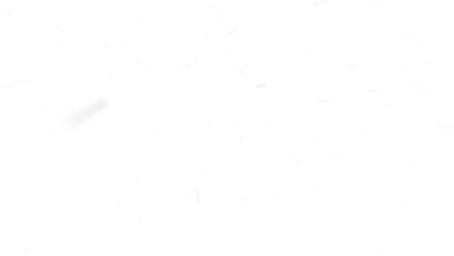 First person view or camera view in a snow storm or blizzard against wind, transparent background in png format.