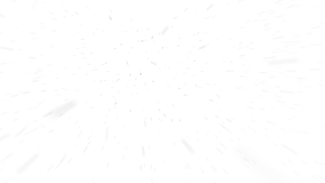 First person view or camera view in a snow storm or blizzard against wind, transparent background in png format.