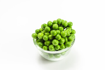 fresh green turkey berry isolated on white background. pea eggplant or solanum torvum