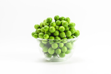 fresh green turkey berry isolated on white background. pea eggplant or solanum torvum