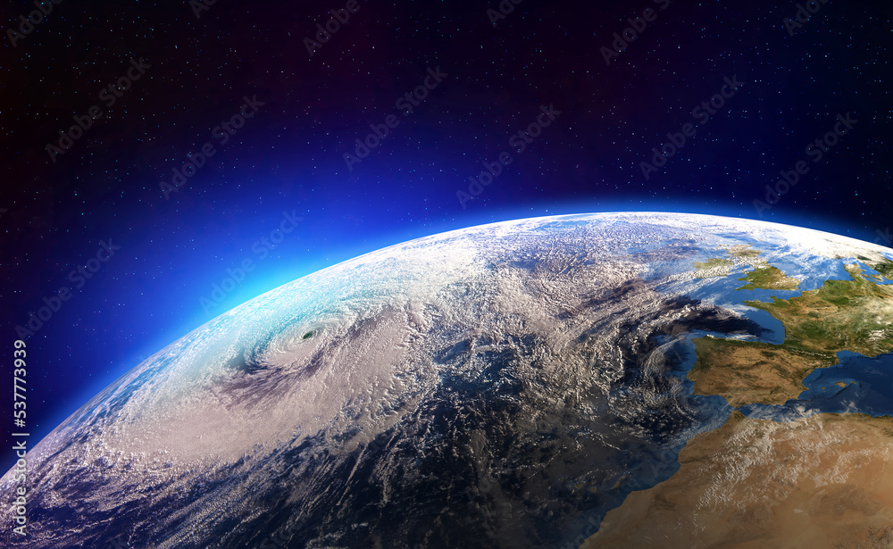 Aufkleber planet in space 3d illustration. elements of this image are furnished by nasa