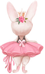 Cute little bunny ballerina - 537774393