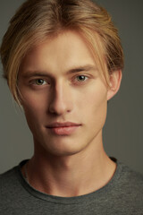 blond guy portrait