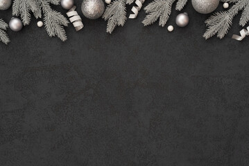 Christmas background with border