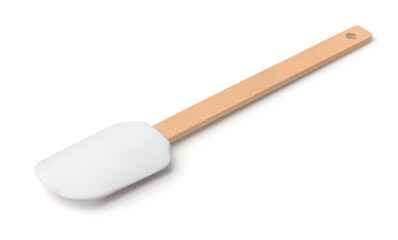 Silicone kitchen spatula with wooden handle