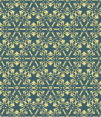 Fototapeta premium Abstract geometric pattern. A seamless background, vintage texture. 